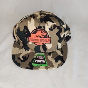 Jurassic World Universal City Studios Camouflage Youth Hat One Size